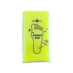 Bright Yellow Pumice Bar Stone Wet Dry Use Remove Dead Skin Feet Hands Elbows